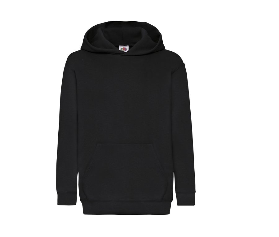 KIDS CLASSIC HOODED SWEAT — Farbe BLACK