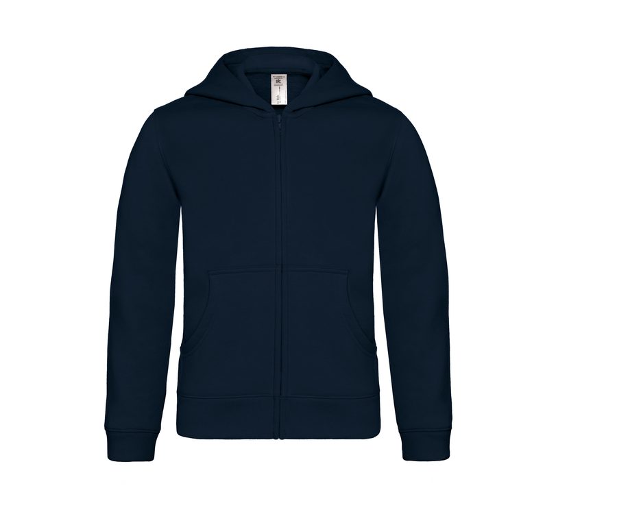 HOODED FULL ZIP KIDS — Farbe NAVY