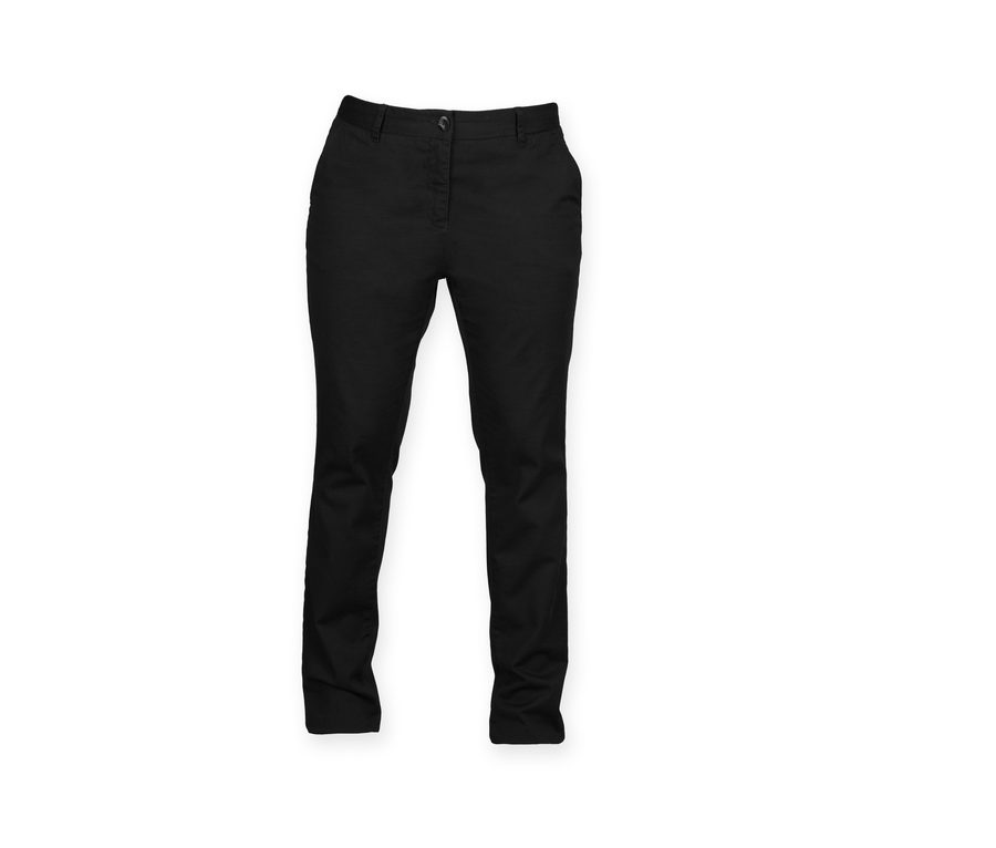 LADIE'S STRETCH CHINO — Farbe BLACK