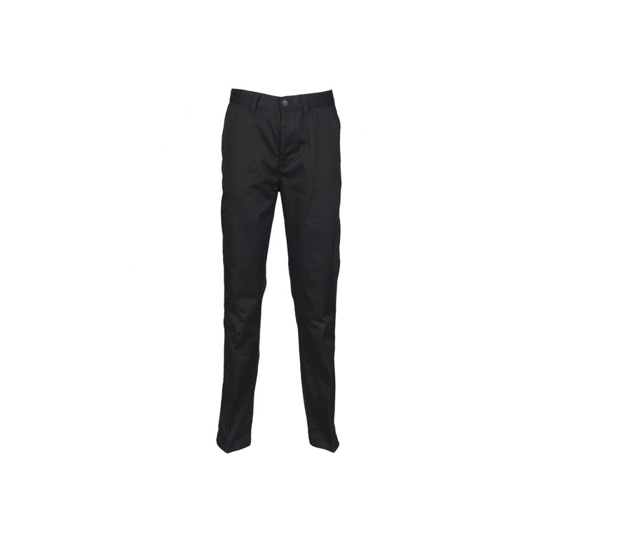 LADIES' 65/35 POLY/COTTON CHINO — Farbe BLACK