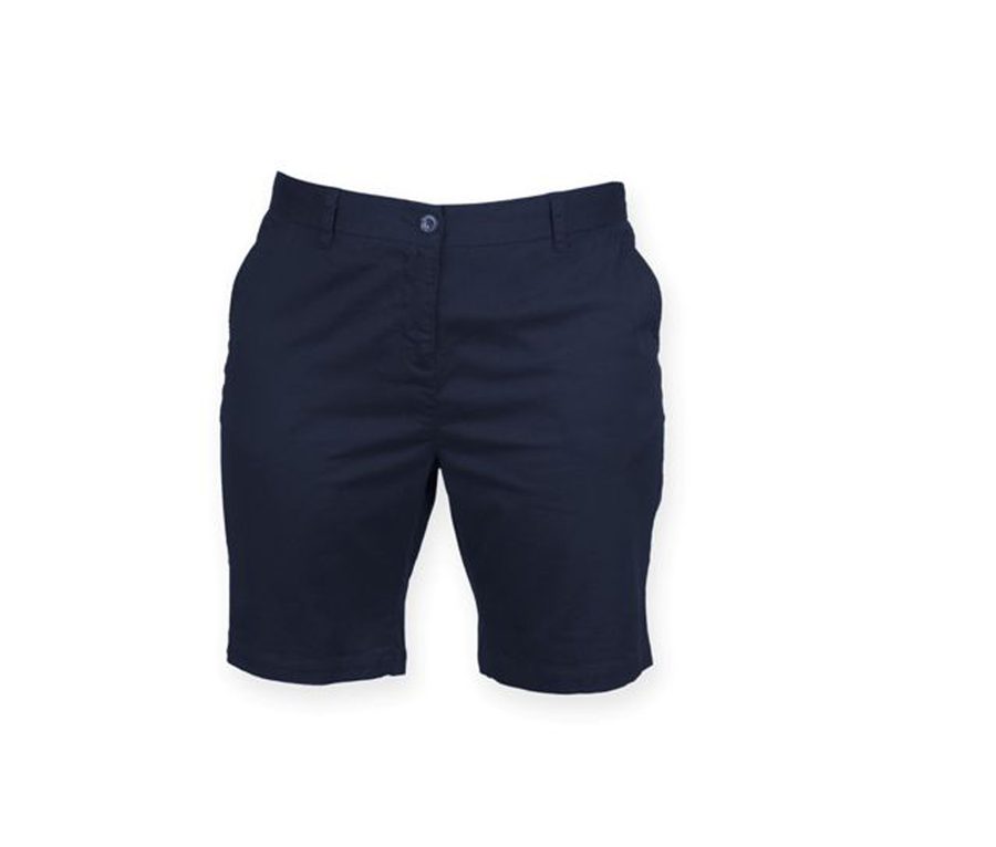 LADIES' STRETCH CHINO SHORTS — Farbe NAVY
