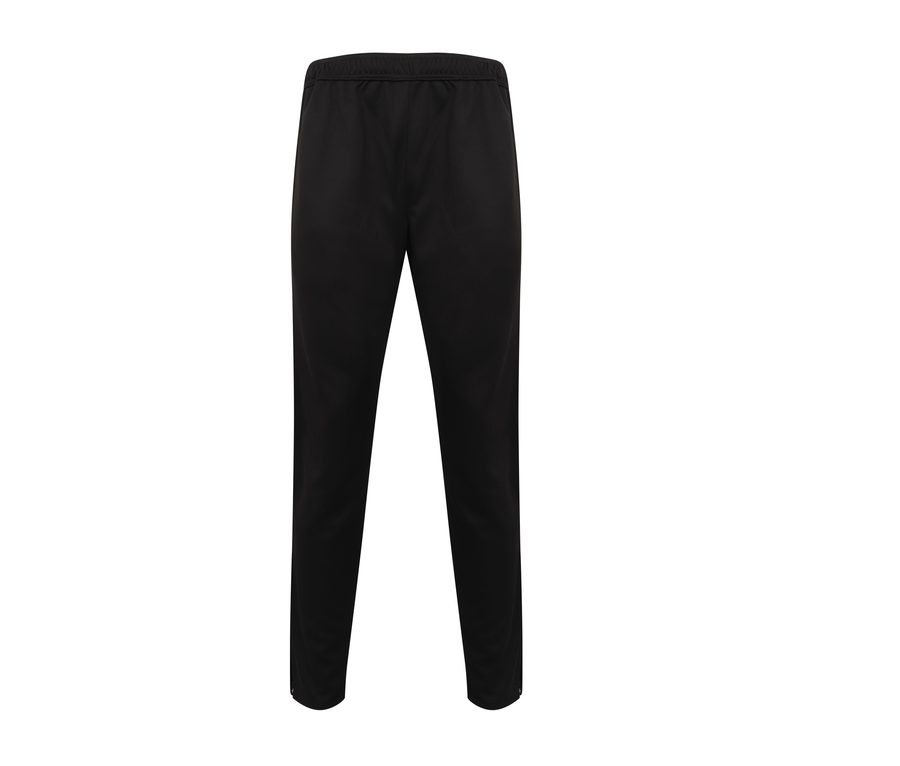 ADULT'S SLIM LEG KNITTED TRACKSUIT PANTS — Farbe BLACK