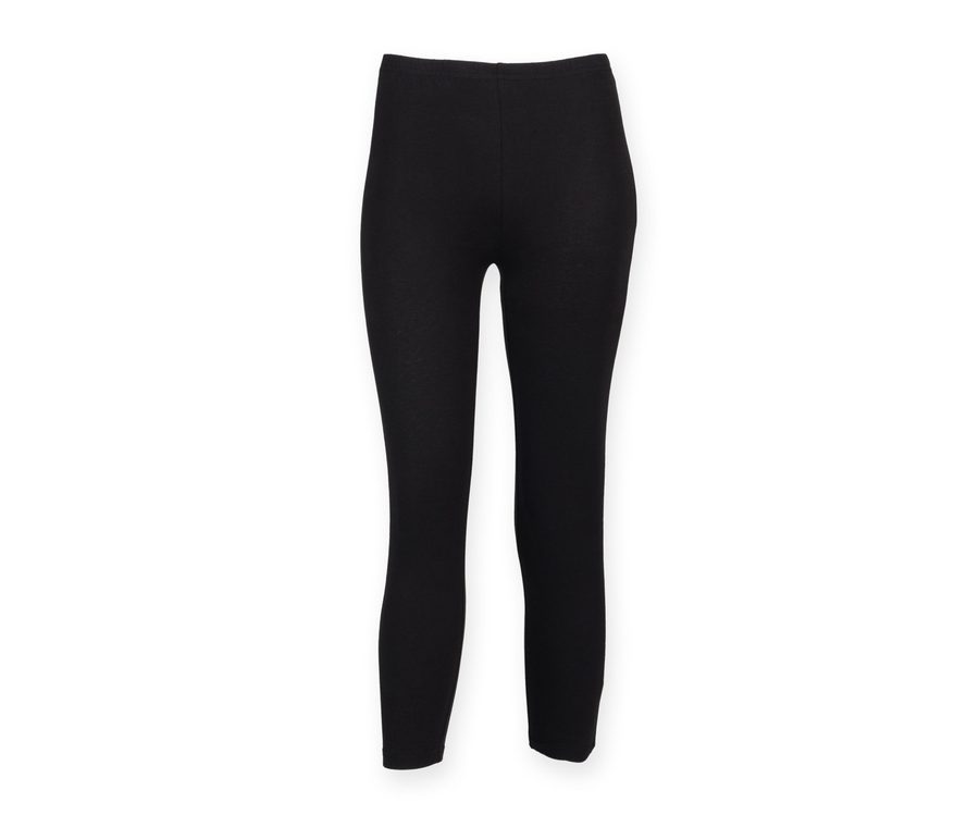 WOMEN’S 3/4 LENGTH LEGGINGS — Farbe BLACK