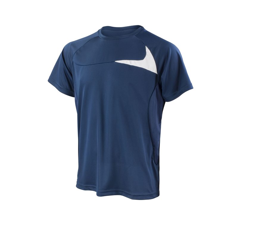 MENS DASH TRAINING SHIRT — Farbe NAVY/WHITE