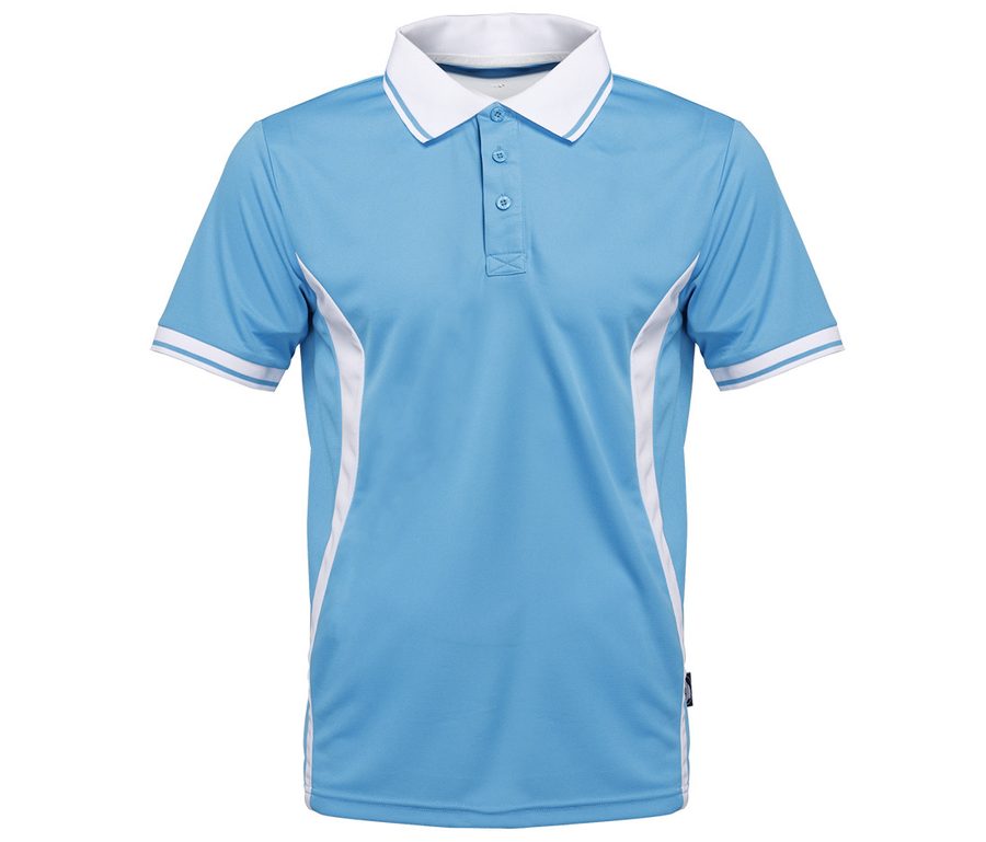 SPORT POLO MEN — Farbe AZURE/WHITE