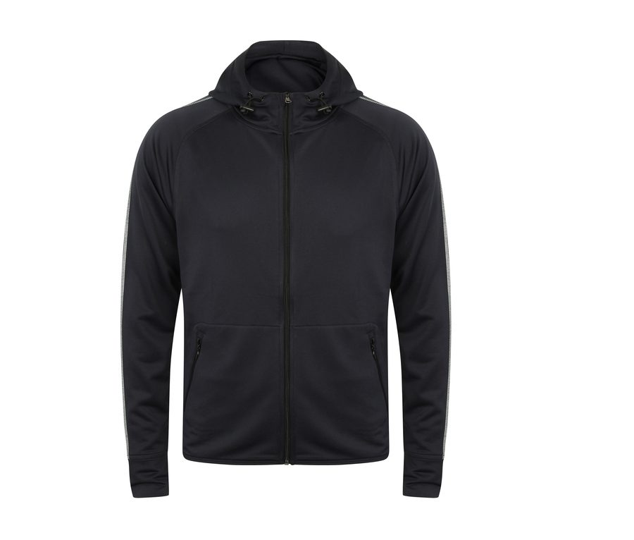 MEN'S RUNNING HOODIE — Farbe BLACK