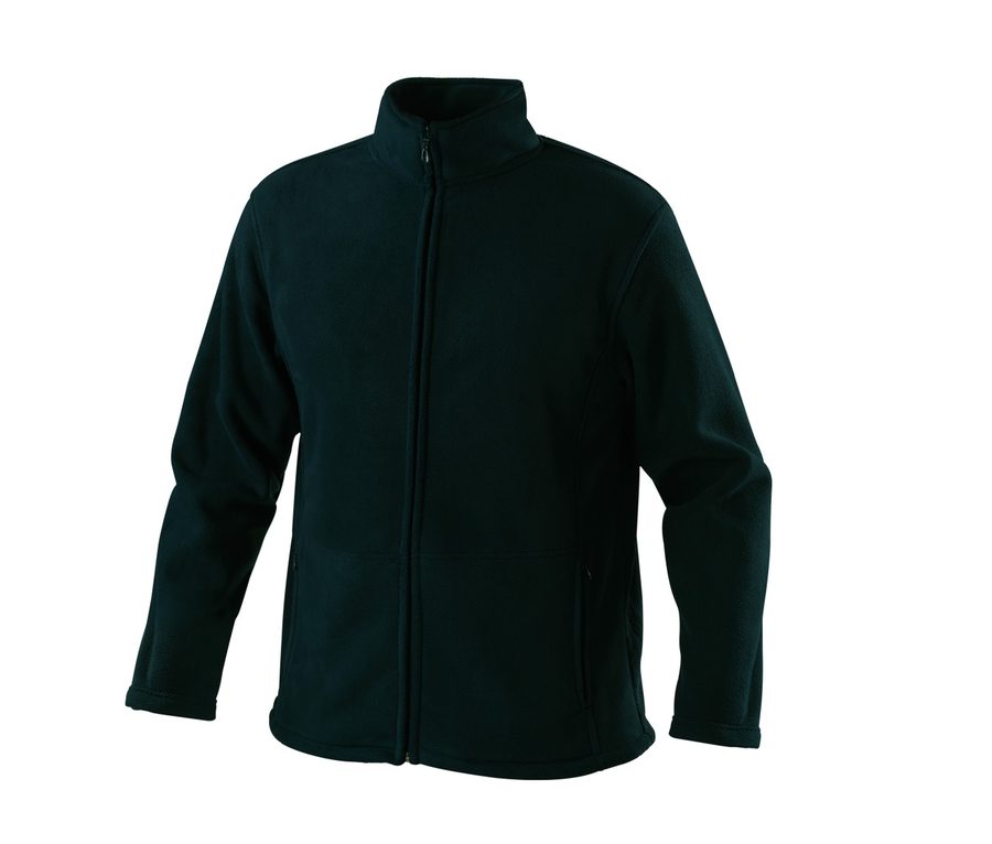 FULL ZIP FLEECE JACKET — Farbe BLACK