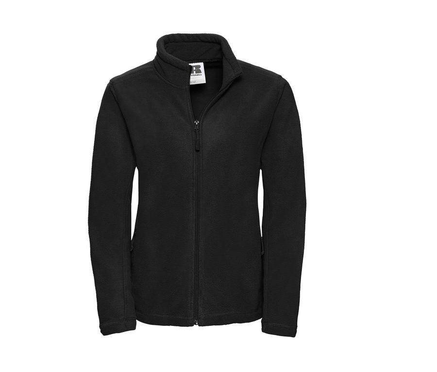 LADIES' FULL ZIP OUTDOOR FLEECE — Farbe BLACK