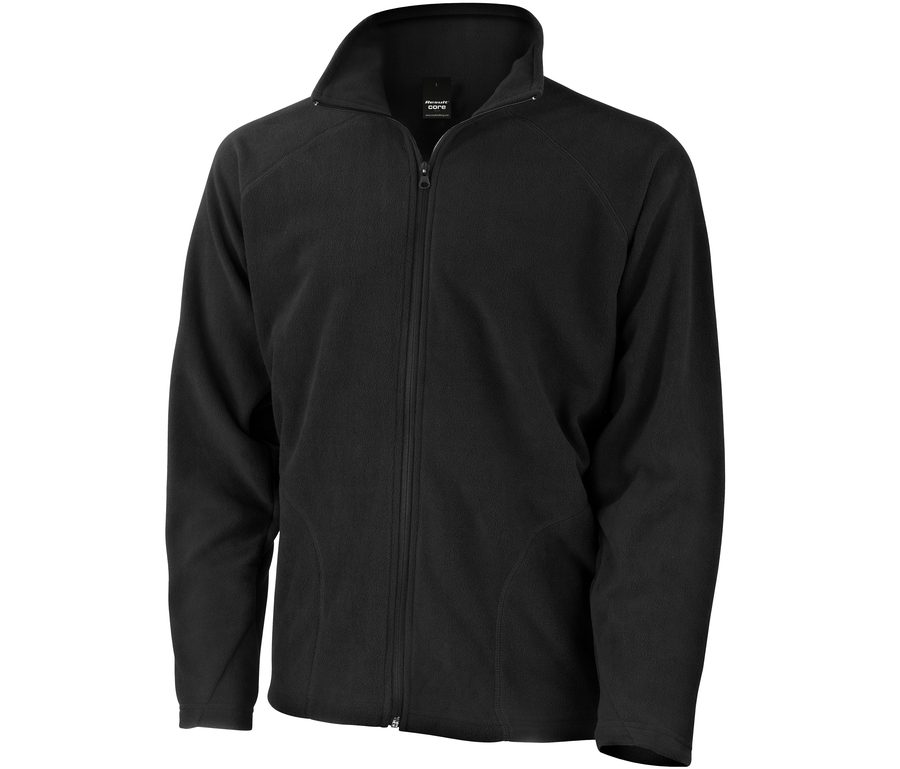 MICROFLEECE JACKET — Farbe BLACK