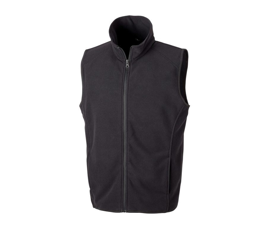 MICROFLEECE GILET — Farbe BLACK