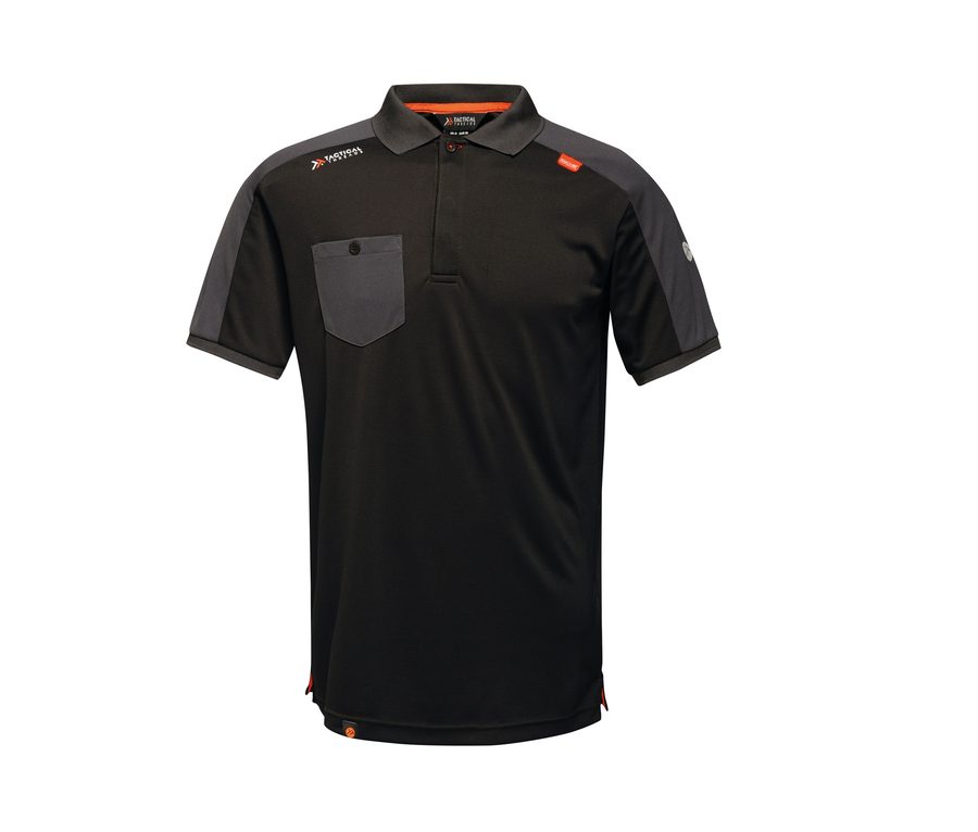 OFFENSIVE WICKING POLO — Farbe BLACK