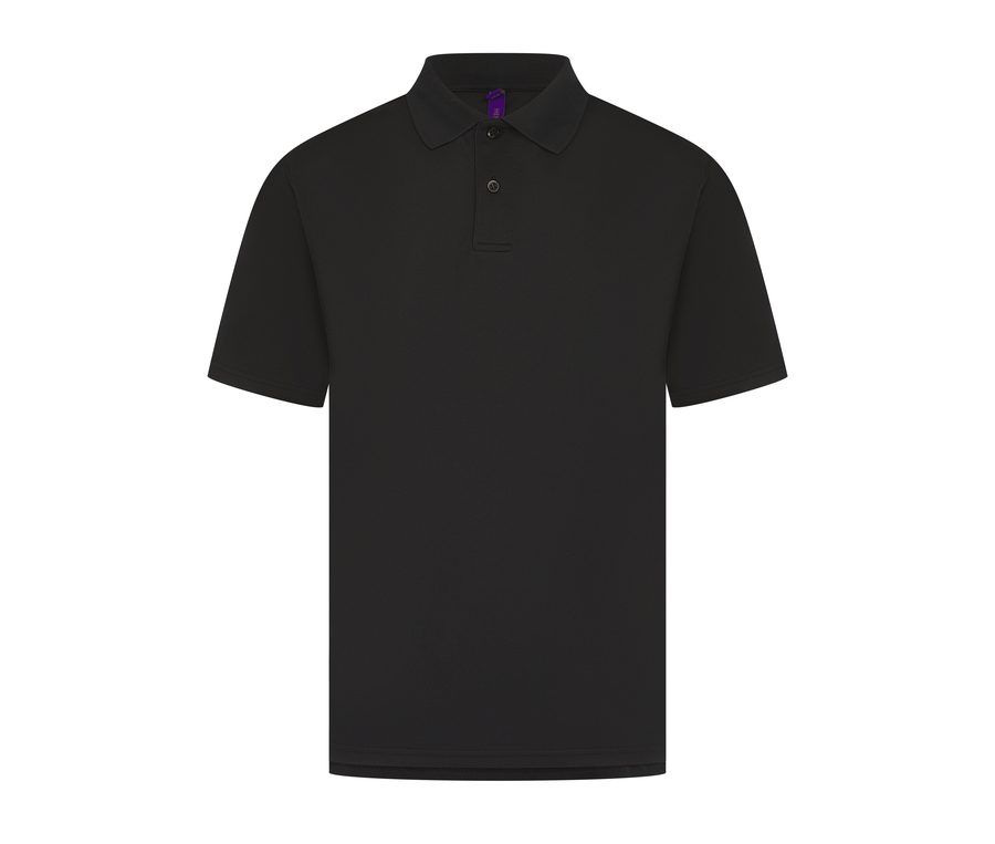 MEN'S COOLPLUS® WICKING POLO SHIRT — Farbe BLACK