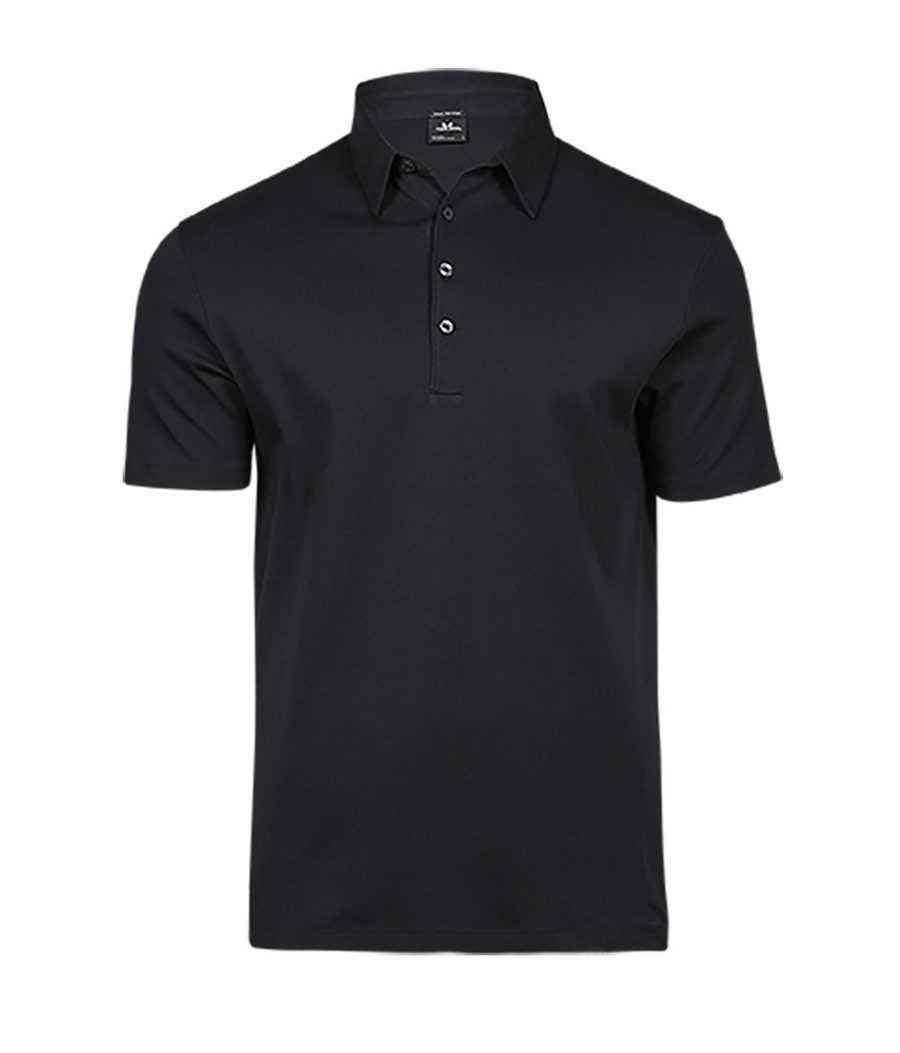 PIMA COTTON POLO — Farbe BLACK