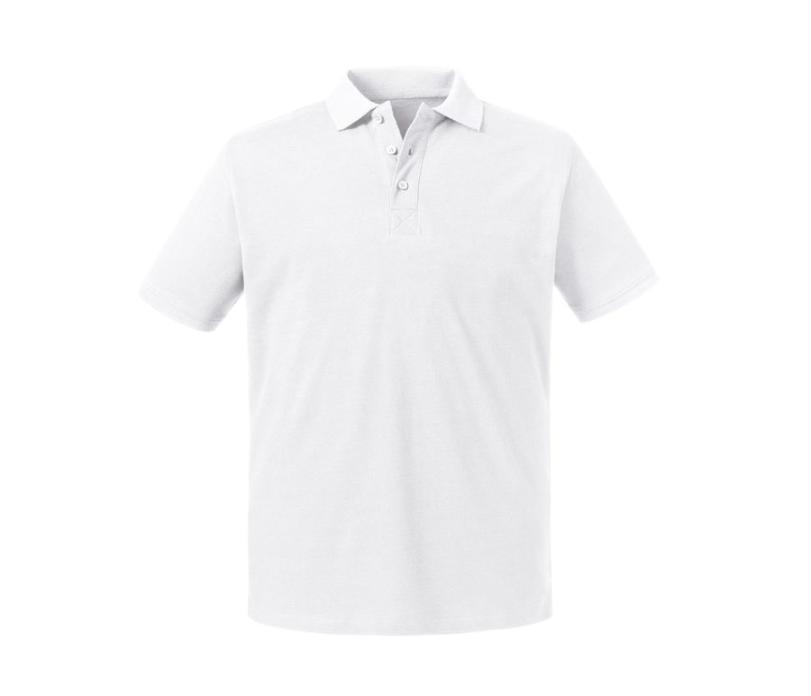 MEN'S PURE ORGANIC POLO — Farbe WHITE
