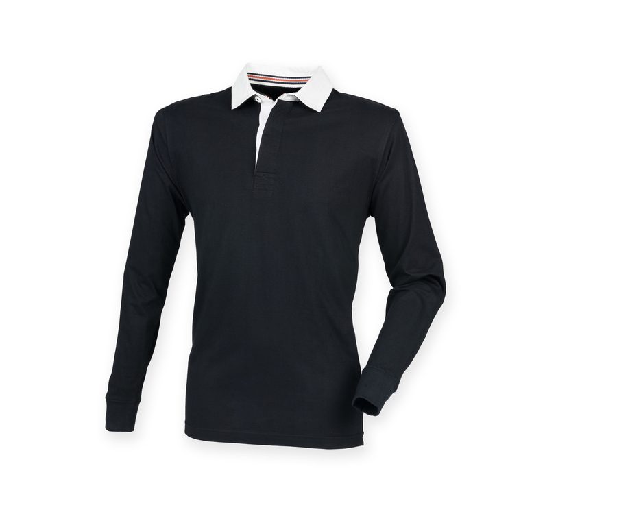 MENS PREMIUM SUPERFIT RUGBY — Farbe BLACK