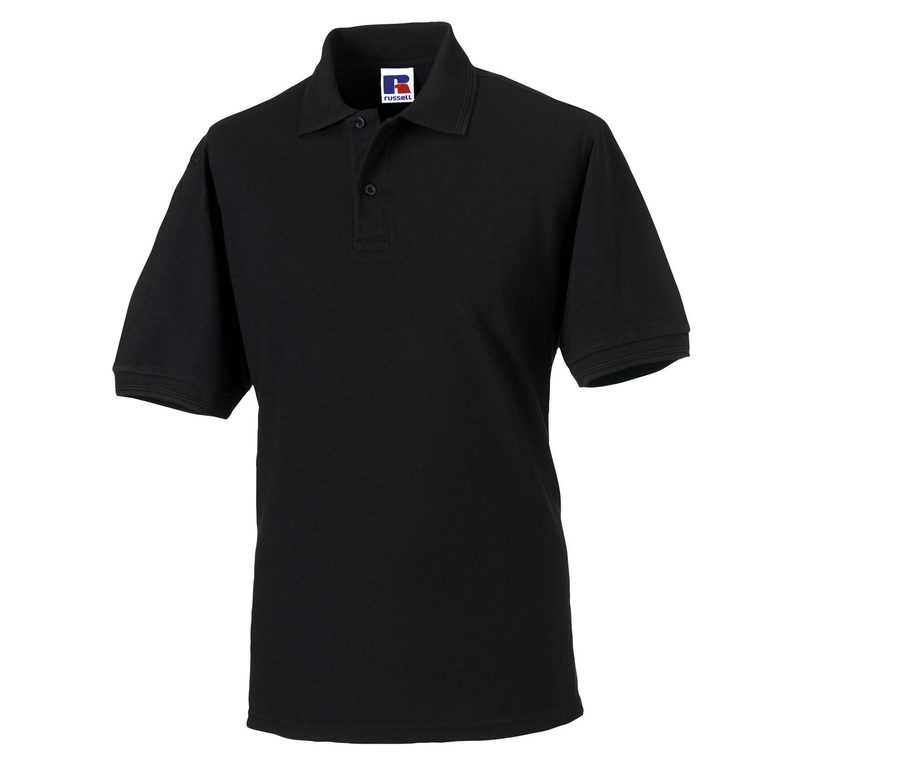 HARDWEARING POLYCOTTON POLO — Farbe BLACK