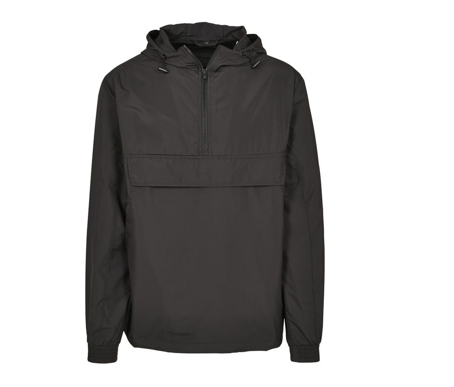 BASIC PULL OVER JACKET — Farbe BLACK