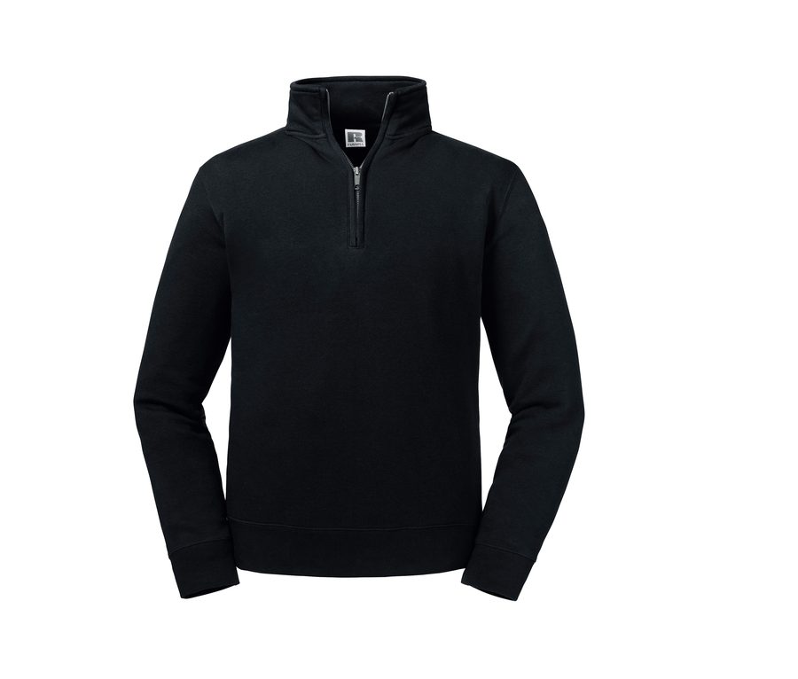 AUTHENTIC QUARTER ZIP SWEAT — Farbe BLACK