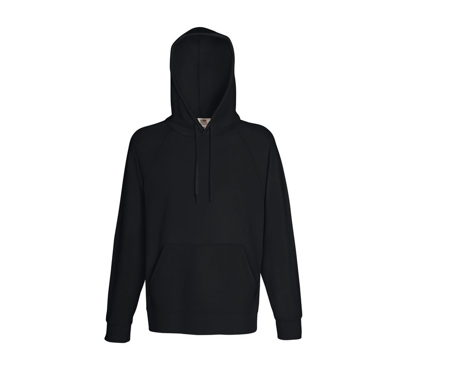 LIGHTWEIGHT HOODED SWEAT — Farbe BLACK