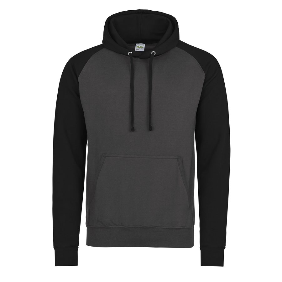 BASEBALL HOODIE — Farbe CHARCOAL/JET BLACK