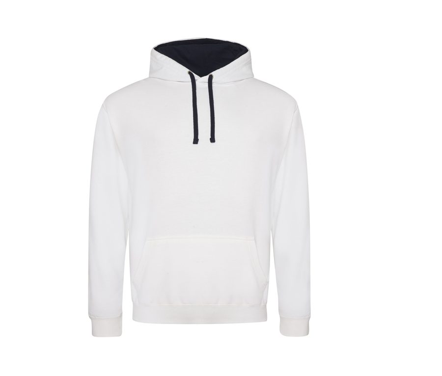 VARSITY HOODIE — Farbe ARCTIC WHITE/FRENCH NAVY