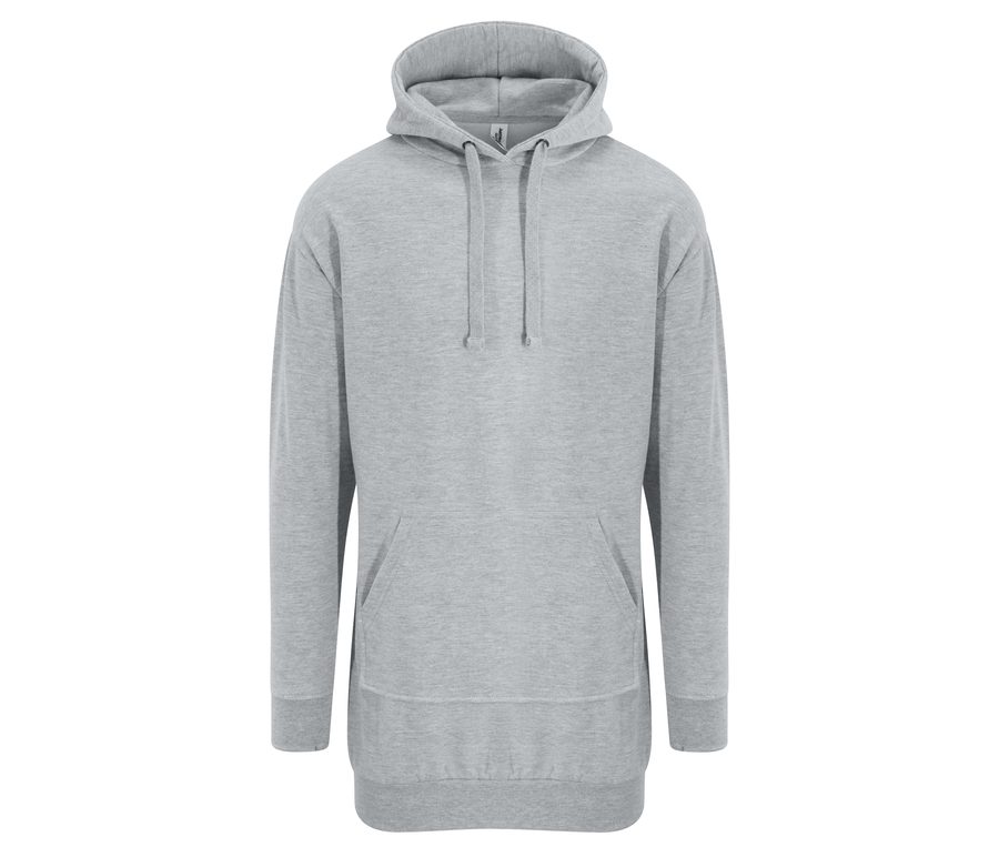 HOODIE DRESS — Farbe HEATHER GREY