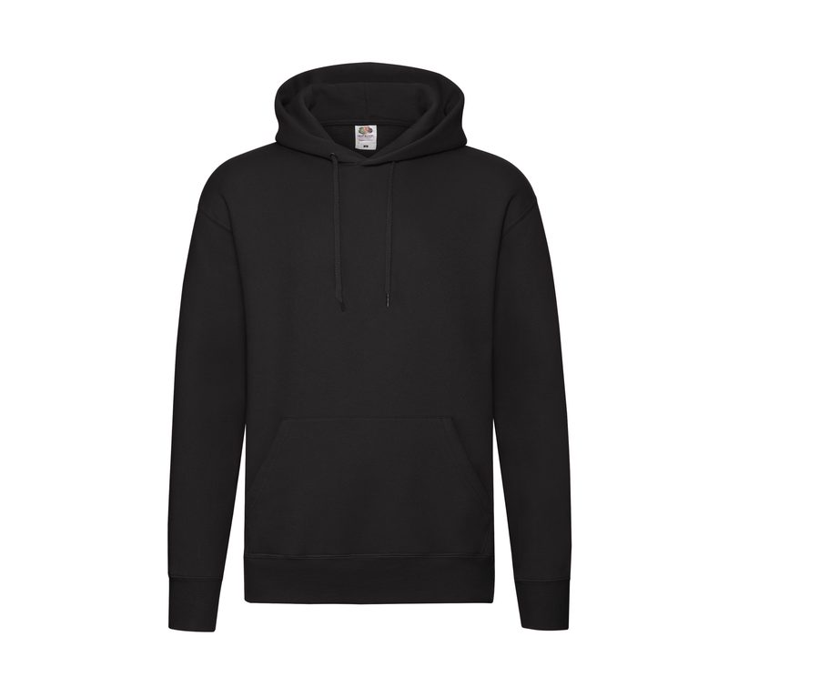 PREMIUM HOODED SWEAT — Farbe BLACK