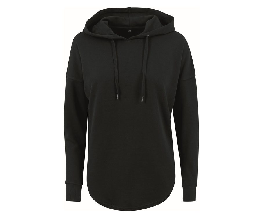 LADIES OVERSIZED HOODY — Farbe BLACK