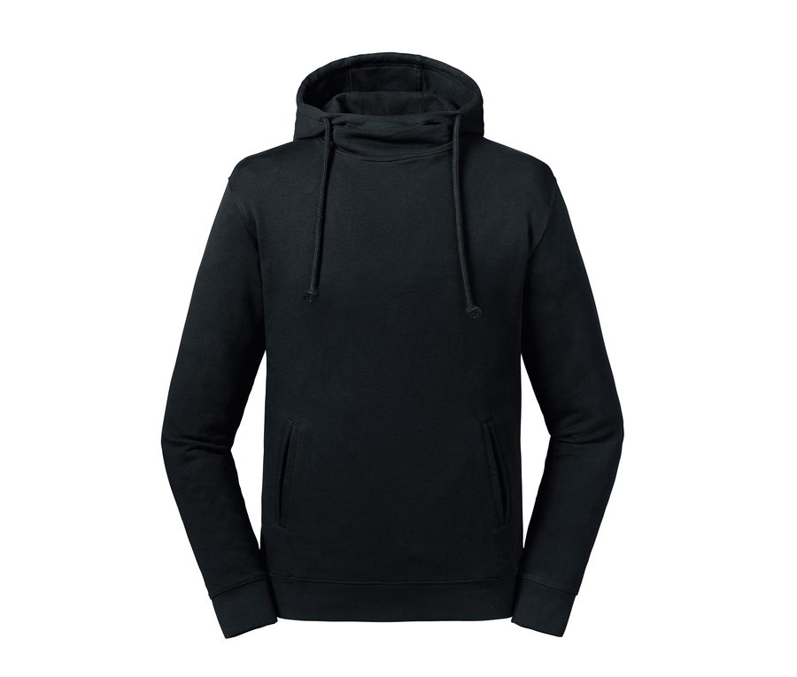 PURE ORGANIC HOODED SWEAT — Farbe BLACK