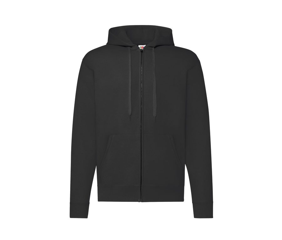 CLASSIC HOODED SWEAT JACKET — Farbe BLACK