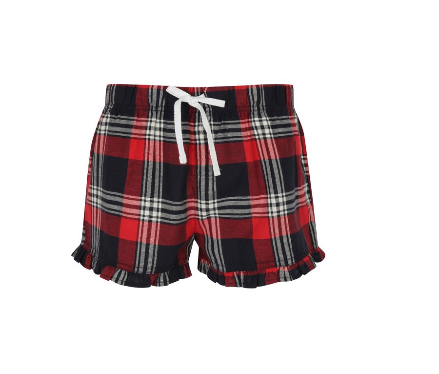 WOMEN'S TARTAN SHORTS — Farbe RED/NAVY CHECK