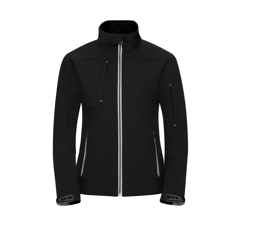 LADIES' BIONIC SOFTSHELL JACKET — Farbe BLACK