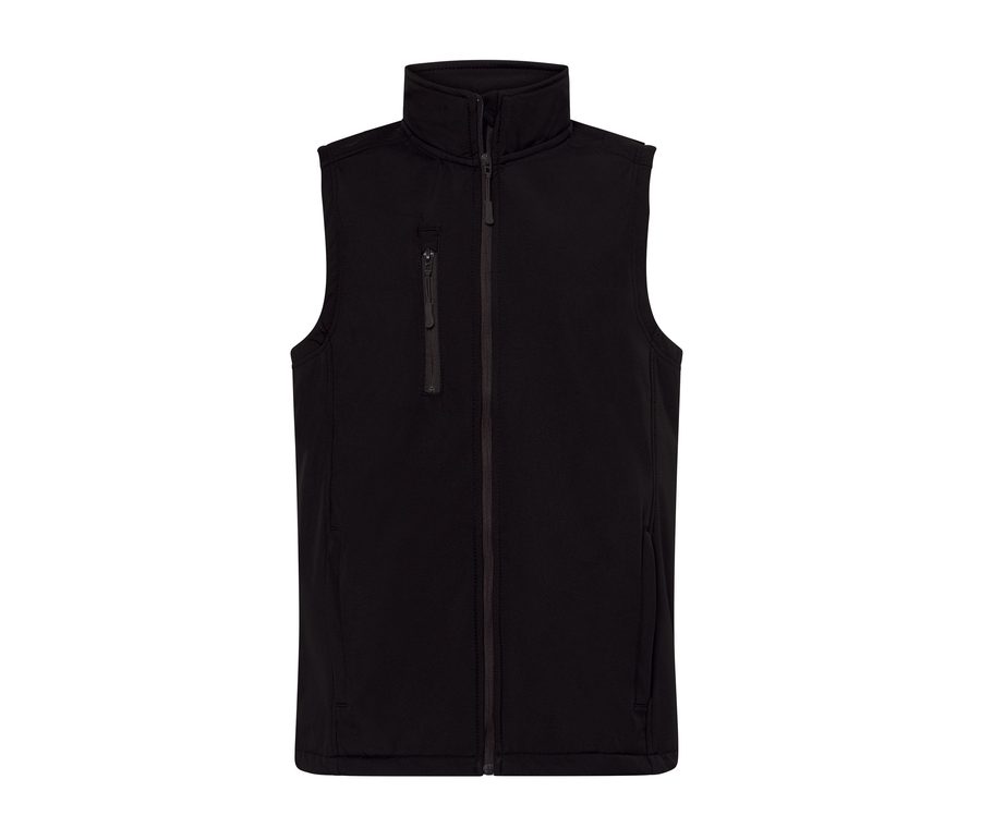 SOFTSHELL VEST — Farbe BLACK