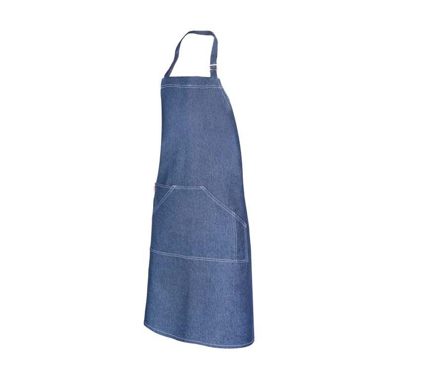 DENIM BIB APRON — Farbe DENIM