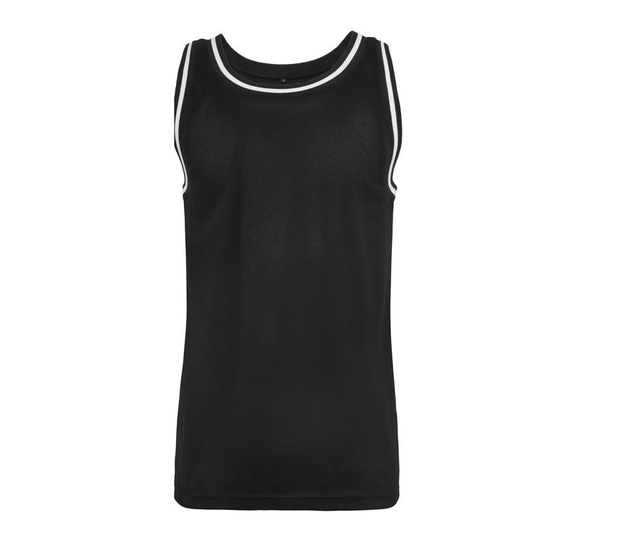MESH TANKTOP — Farbe BLACK/WHITE