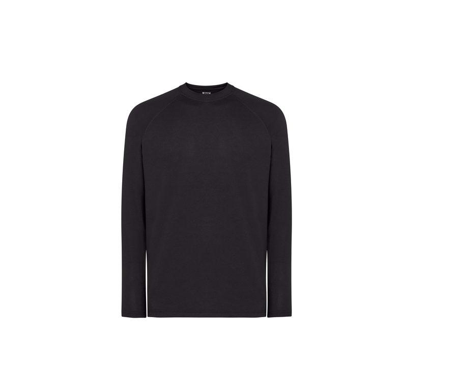 MAN LONG SLEEVE SPORT T-SHIRT — Farbe BLACK