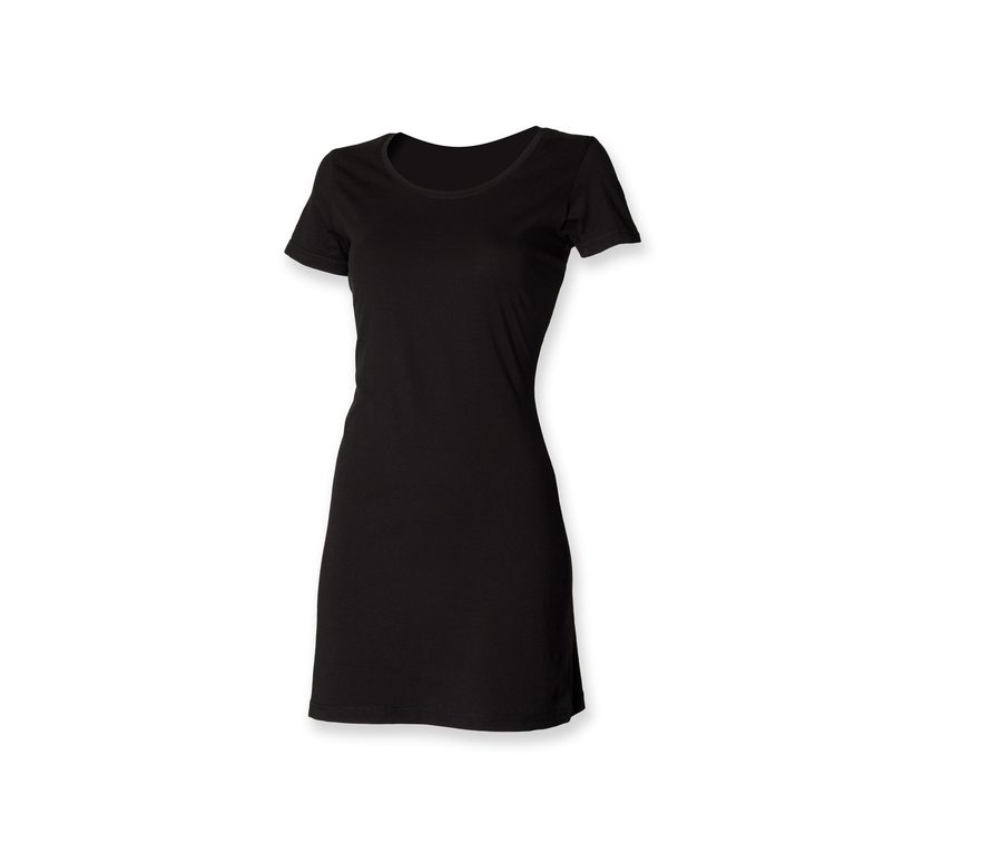 T-SHIRT DRESS — Farbe BLACK