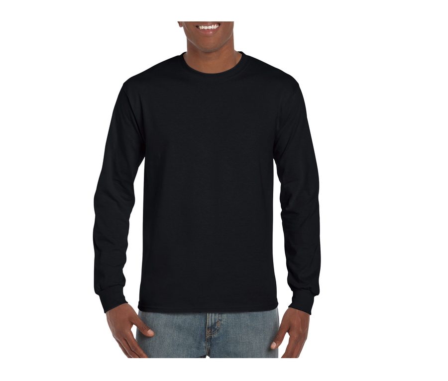 HAMMER ADULT LONG SLEEVE T-SHIRT — Farbe BLACK