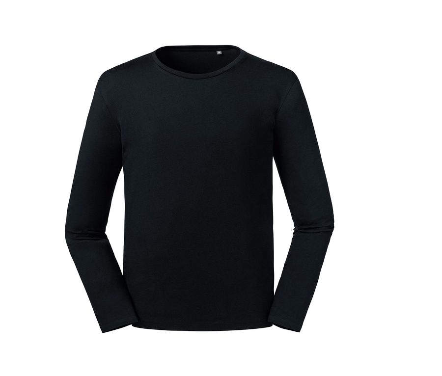 PURE ORGANIC LONG SLEEVES — Farbe BLACK
