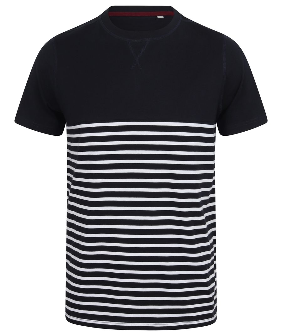 SHORT SLEEVE BRETON T — Farbe NAVY/WHITE