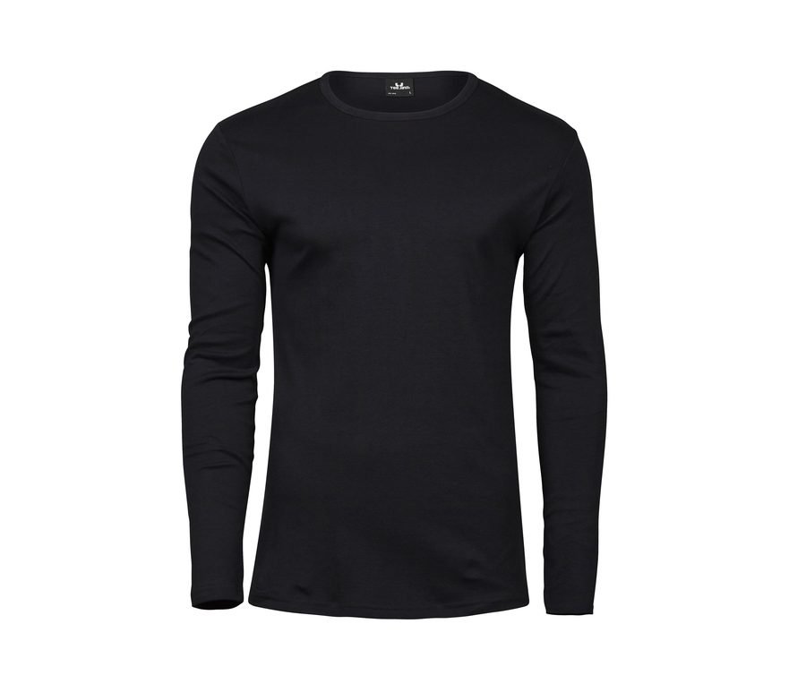 LONG SLEEVE INTERLOCK TEE — Farbe BLACK