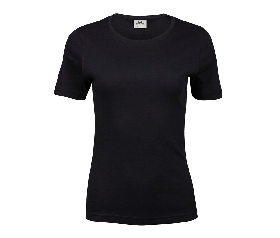 WOMEN'S INTERLOCK TEE — Farbe BLACK