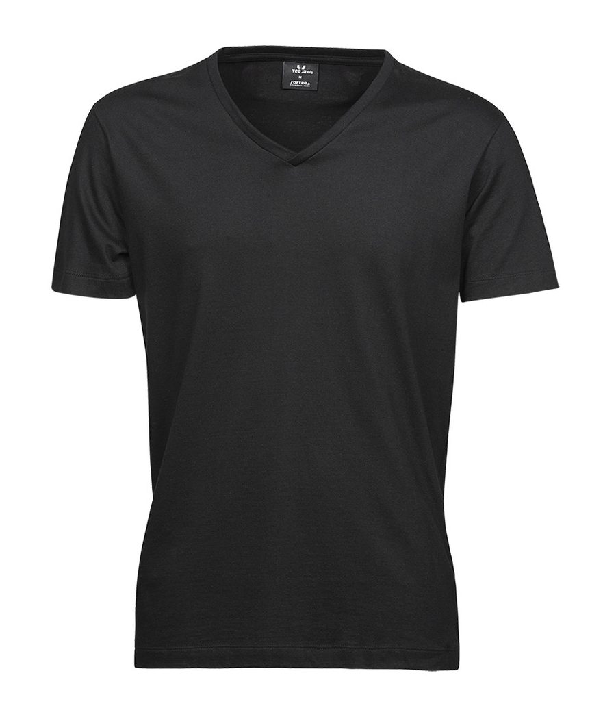 FASHION V-NECK SOF TEE — Farbe BLACK