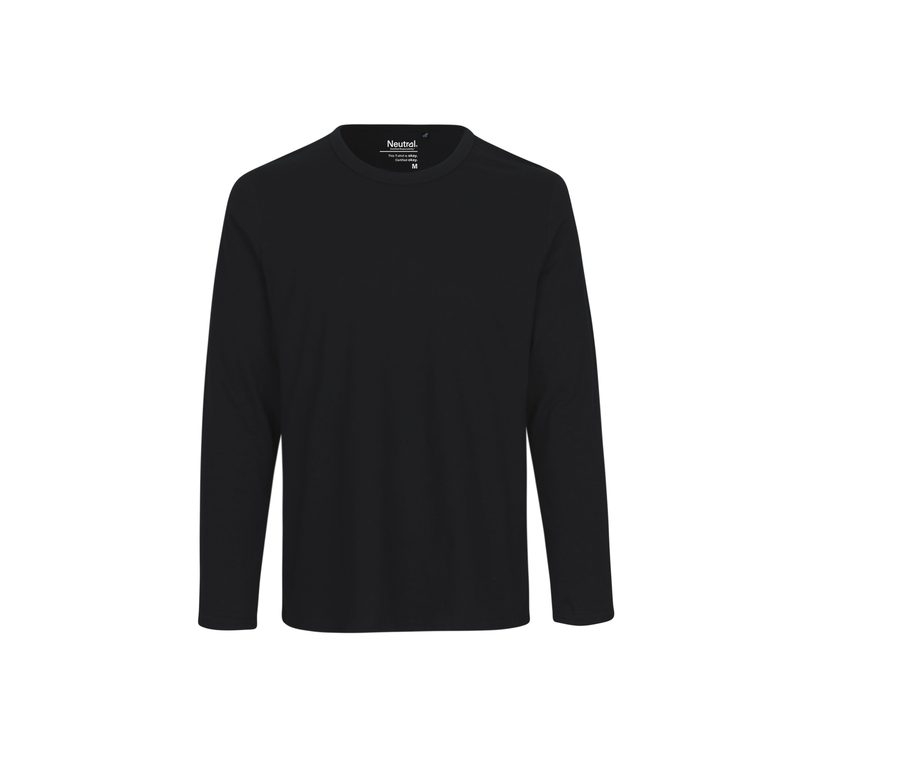 MENS LONG SLEEVE TEE-SHIRT — Farbe BLACK