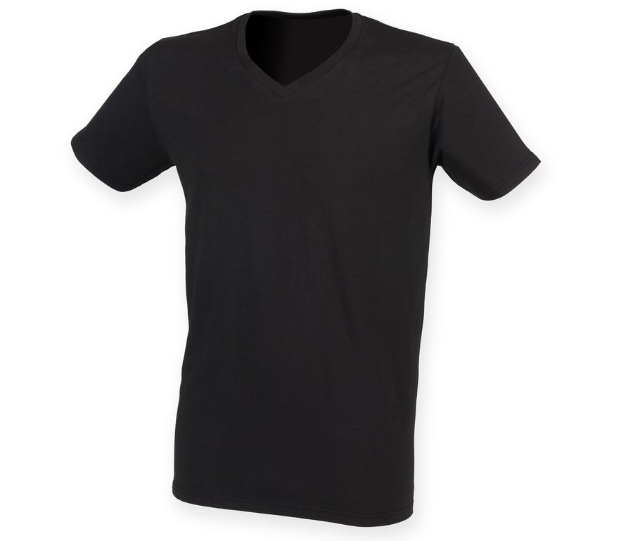 THE FEEL GOOD V-NECK MEN — Farbe BLACK