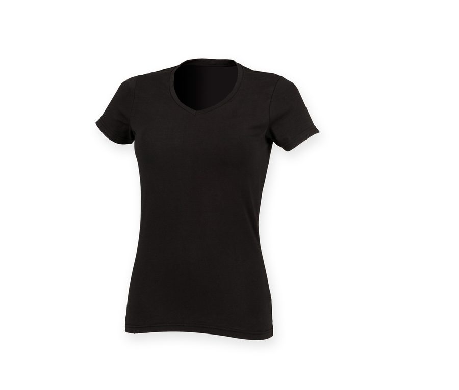 THE FEEL GOOD V-NECK WOMEN — Farbe BLACK