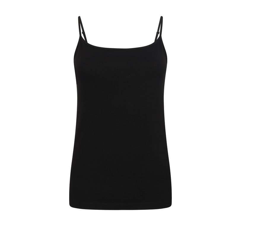 WOMEN’S FEEL GOOD STRETCH SPAGHETTI VEST — Farbe BLACK